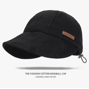 3/$15 Black Versatile Cotton Baseball Cap
